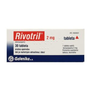 Clonazepam Rivotril 2mg Galenika Tablets