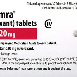 Suvorexant Belsomra 20mg Tablets