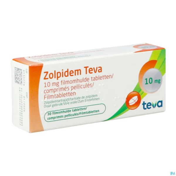 Zolpidem Tartrate 10mg Teva Tablets